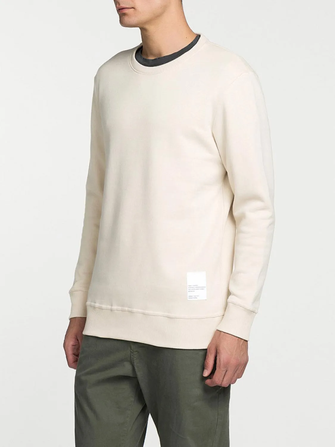 Logomania Crew Neck Sweatshirt Cream