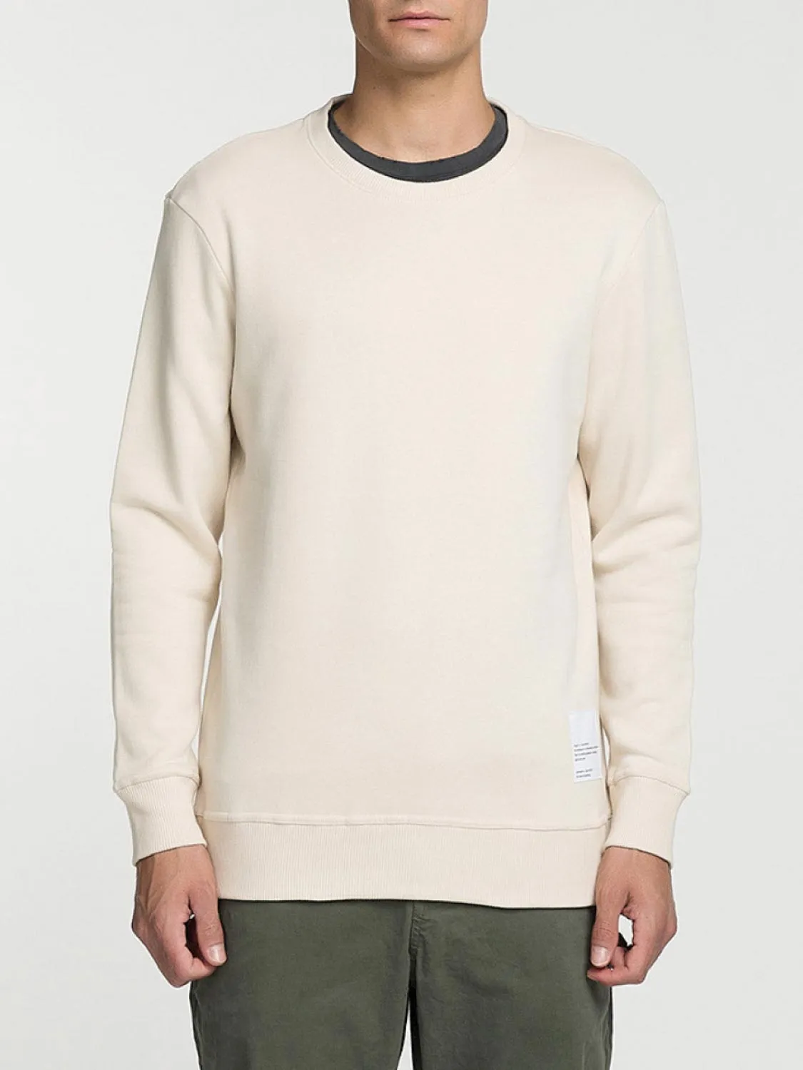 Logomania Crew Neck Sweatshirt Cream