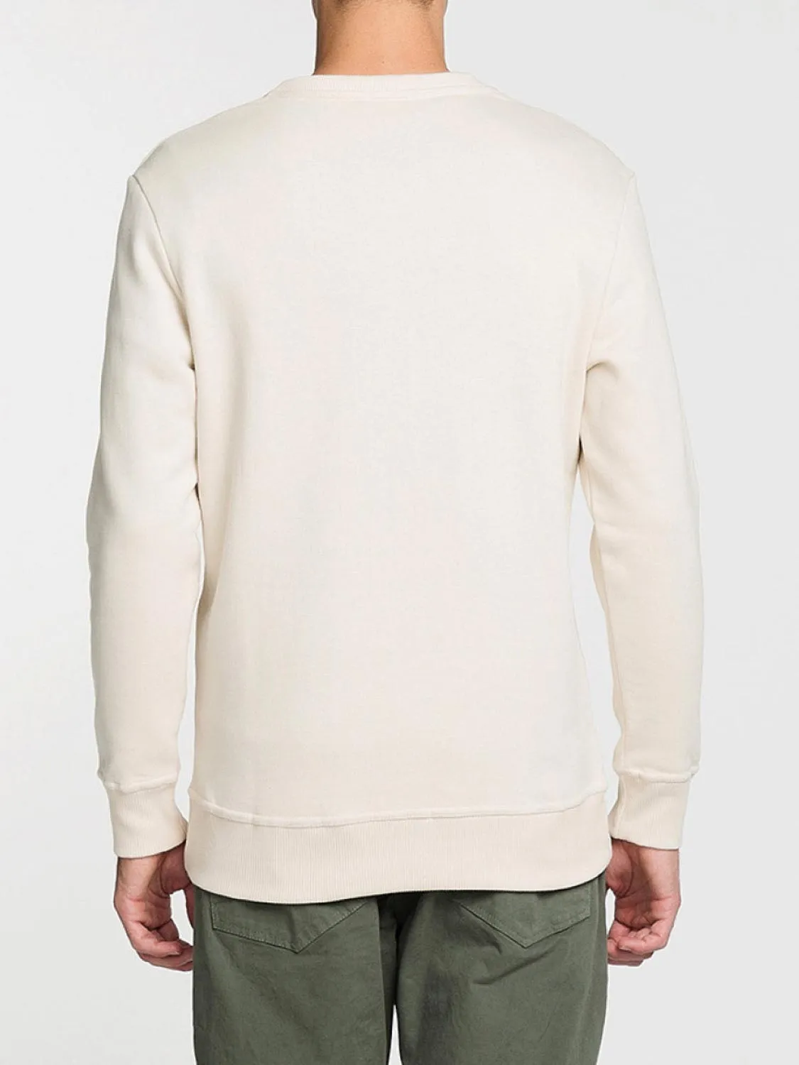 Logomania Crew Neck Sweatshirt Cream