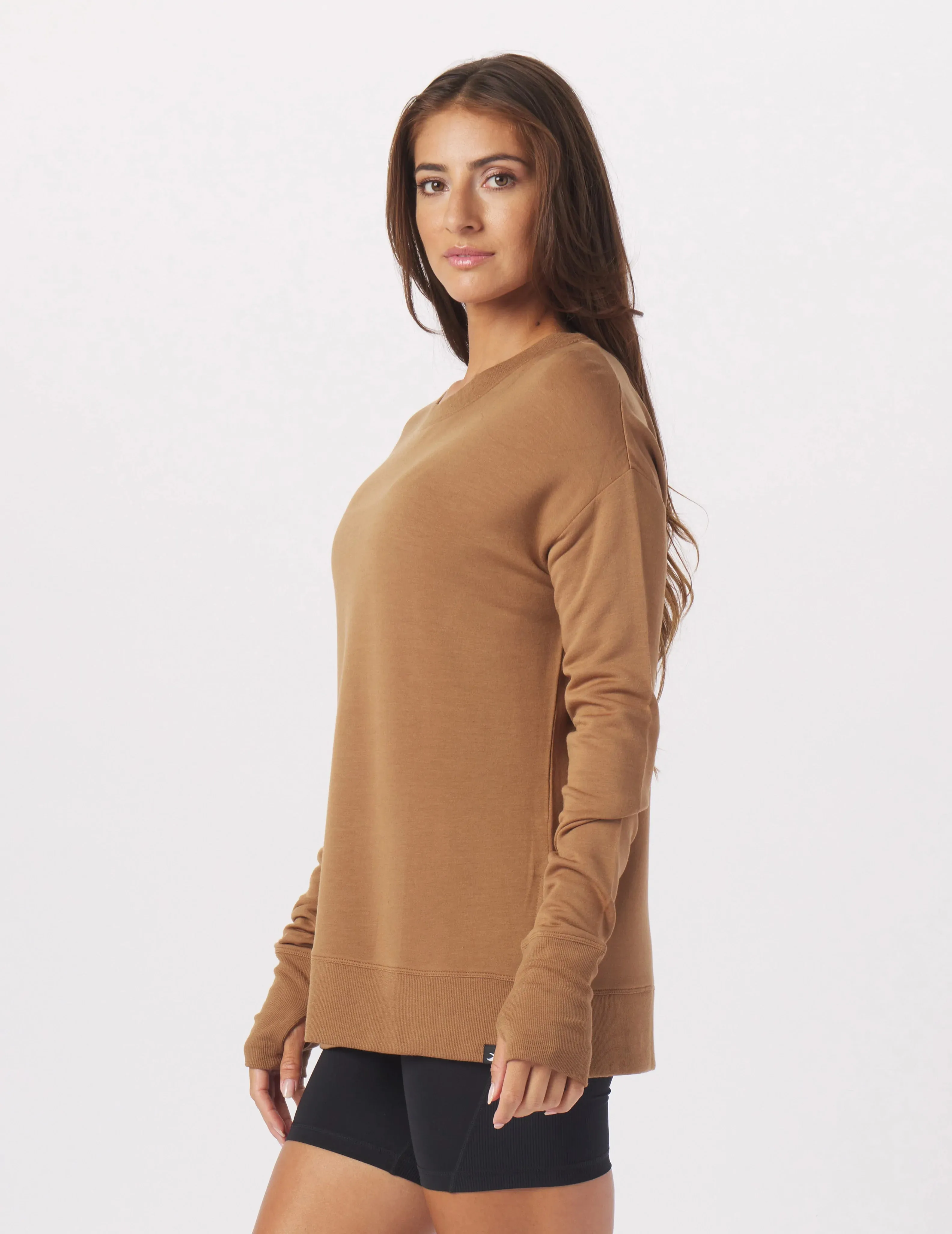 Lounge Long Sleeve: Almond