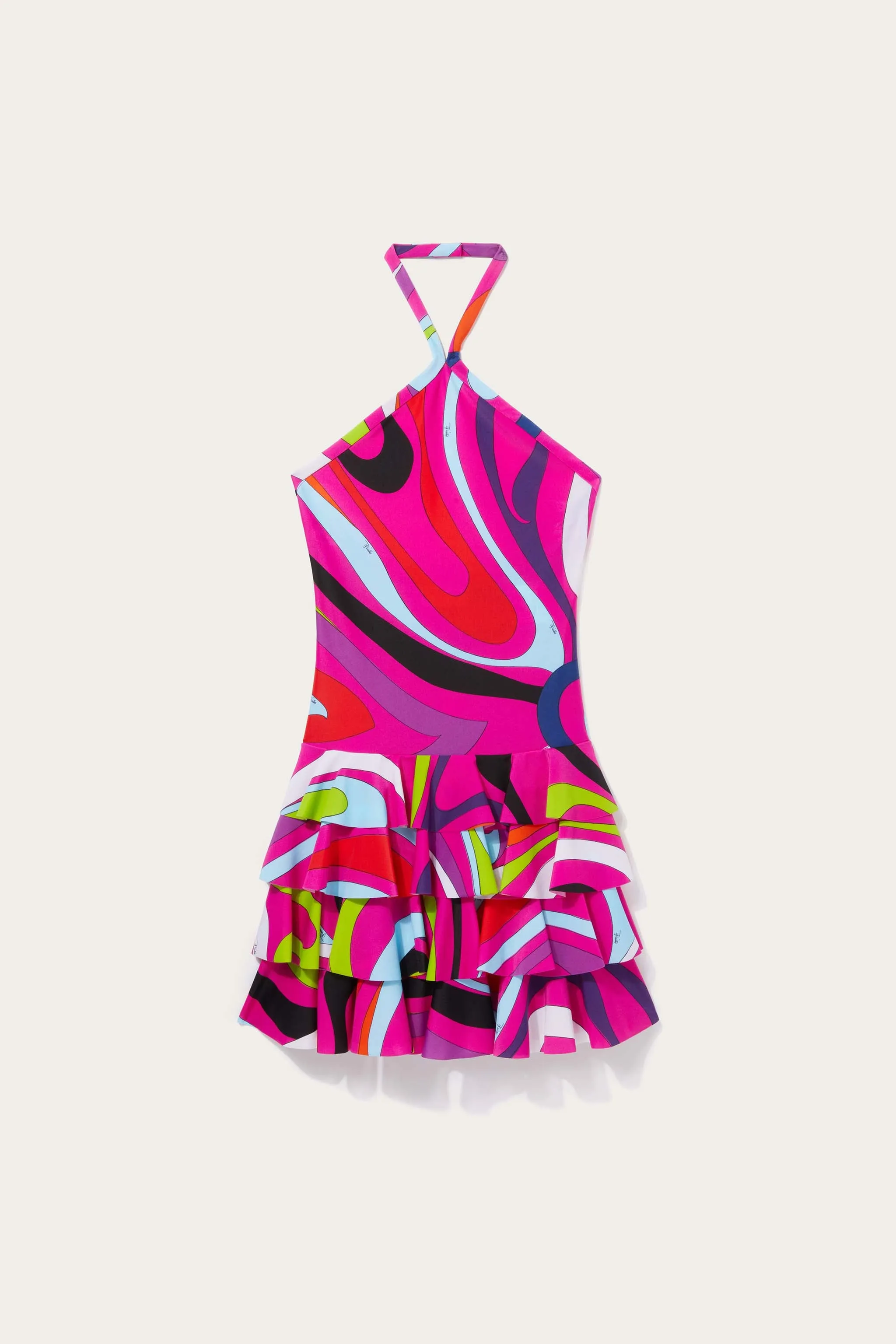 Marmo-Print Mini Dress