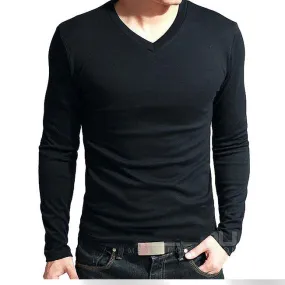 Men's Long Sleeves Cotton Top