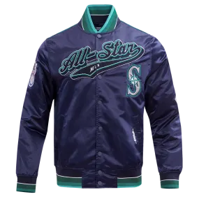 MLB ALL STAR 2023 RIB MEN'S SATIN JACKET (MIDNIGHT NAVY)