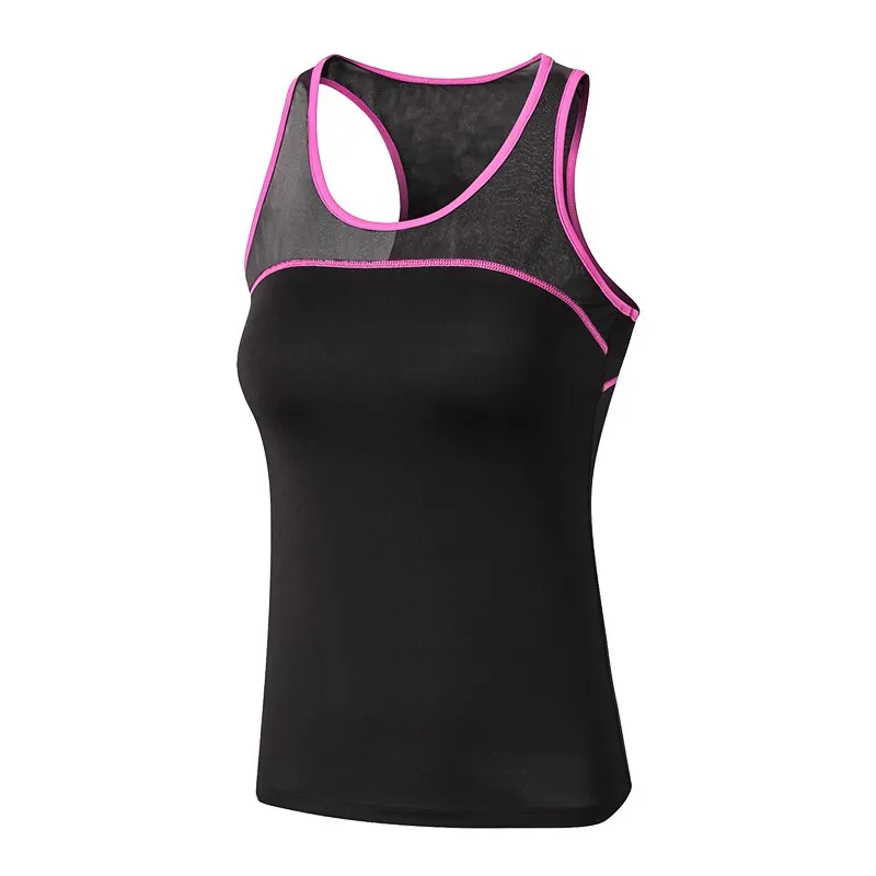 New Women Sportswear Vest Fitness Breathable Yoga Top Workout Tank Top