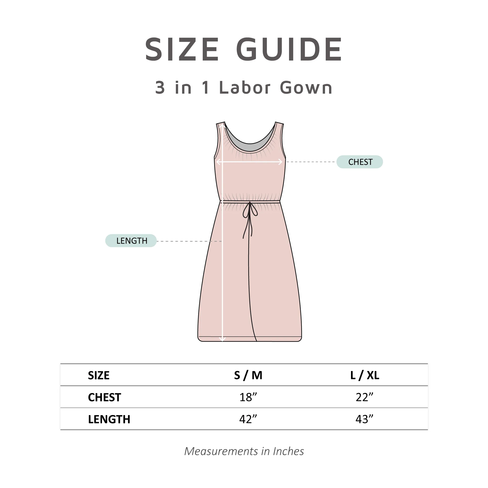 Nicole 3 in 1 Labor Gown