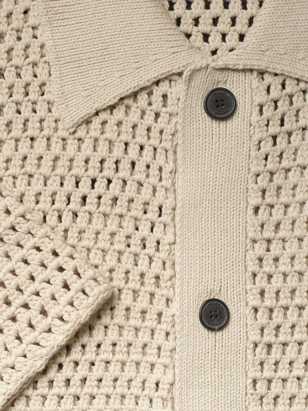 Open Weave Cardigan -- Ecru