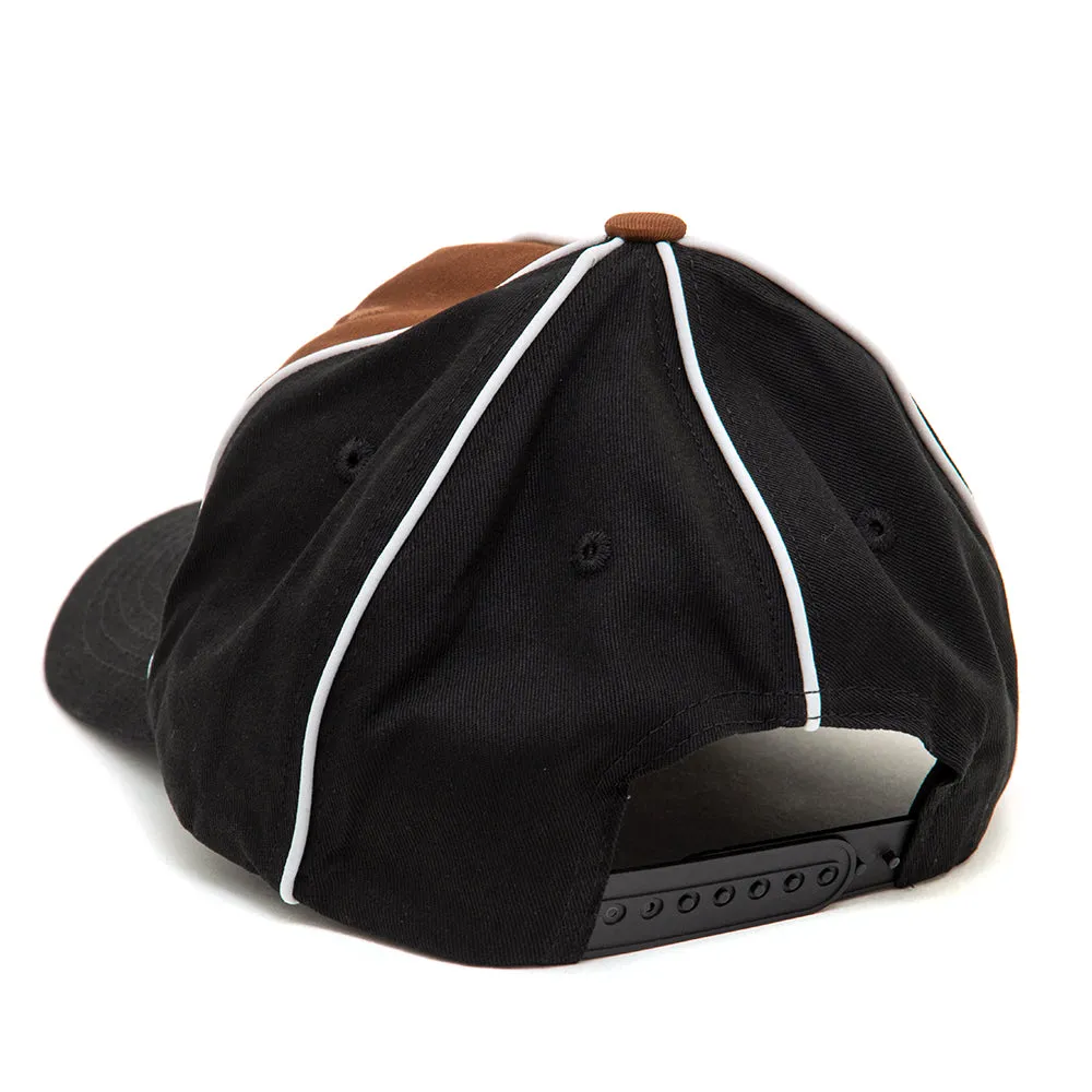 Outfield Snapback Hat (Black / Brown)