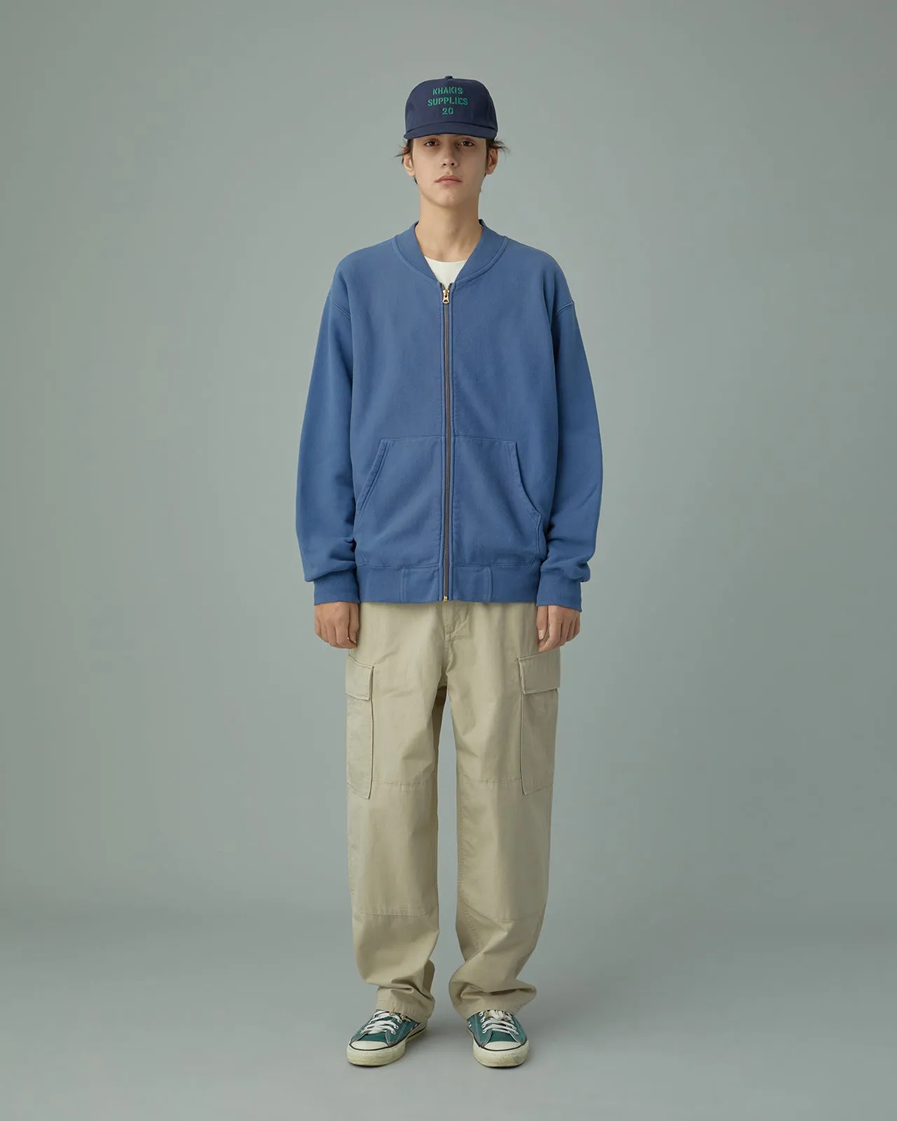 Overdyed Track Jacket Light Navy