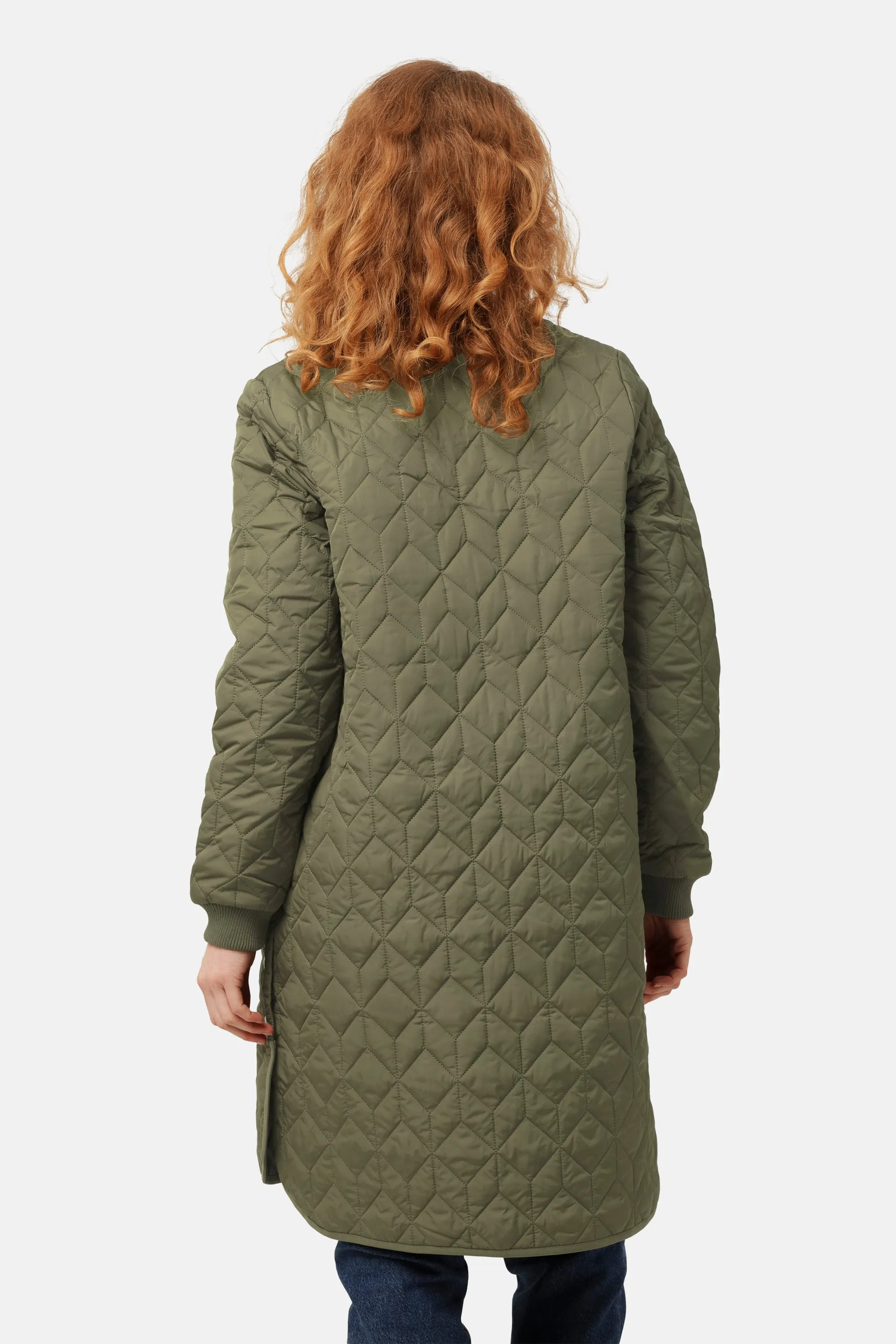 Padded Quilt Coat - Army