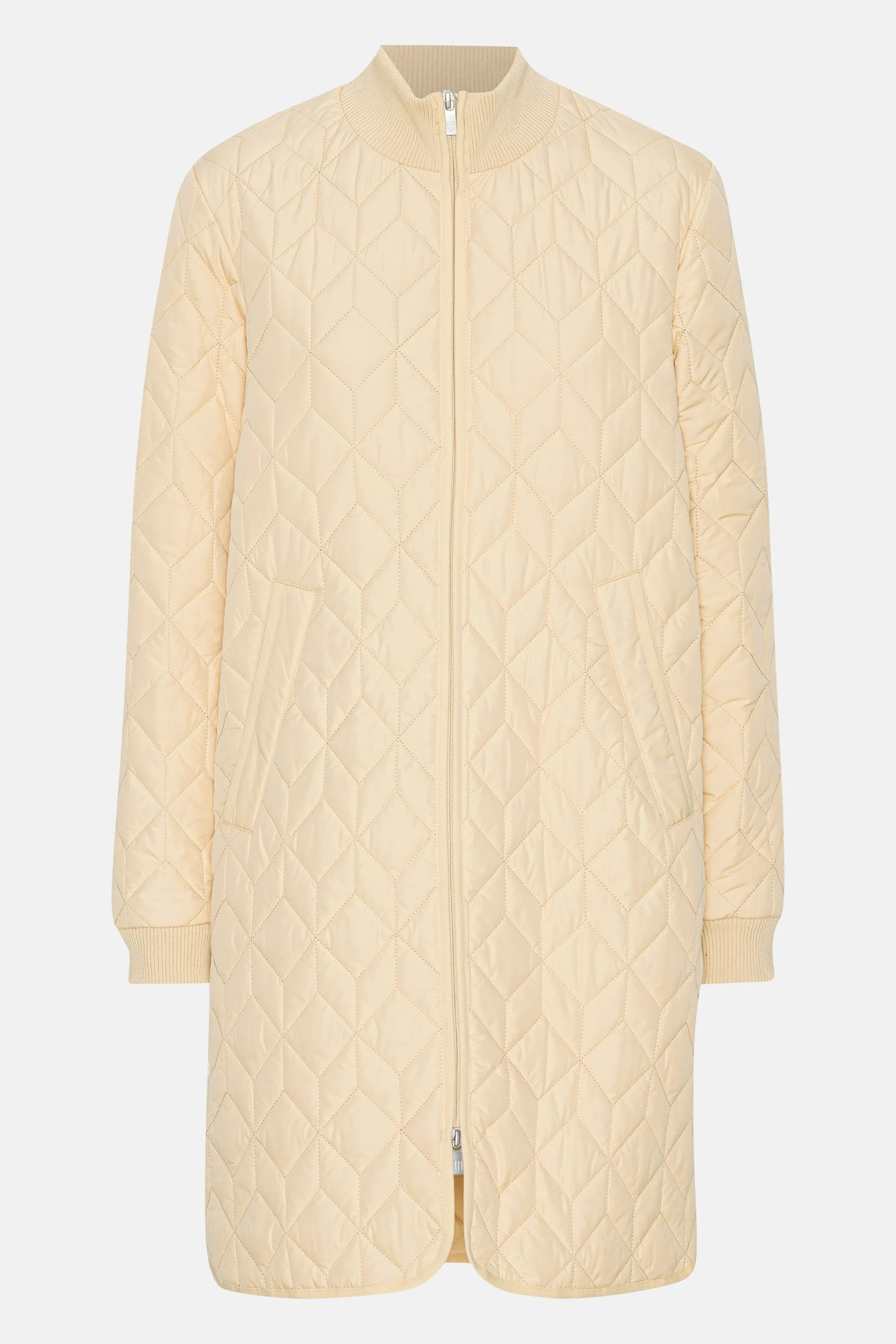 Padded Quilt Coat - Beige