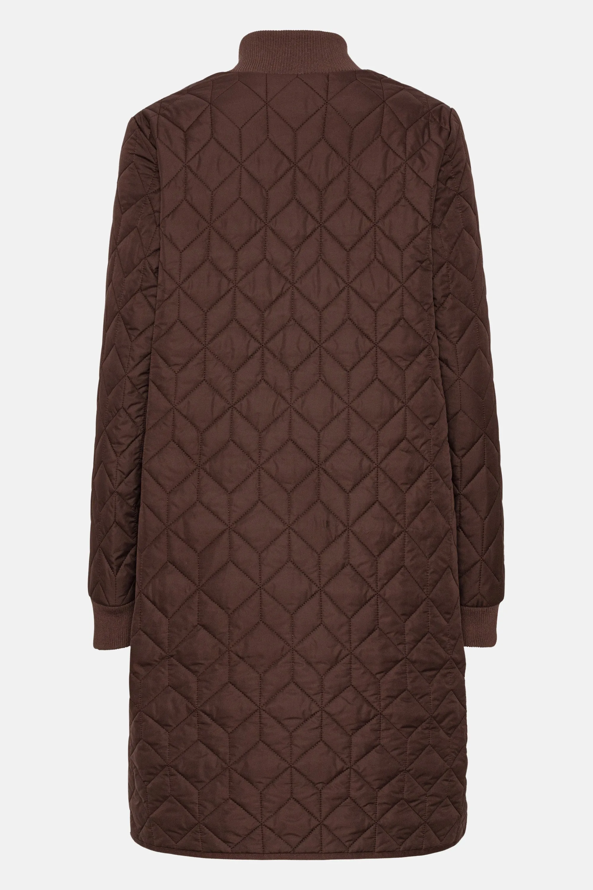 Padded Quilt Coat - Ebony