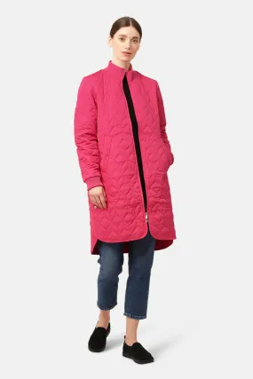 Padded Quilt Coat - Magenta