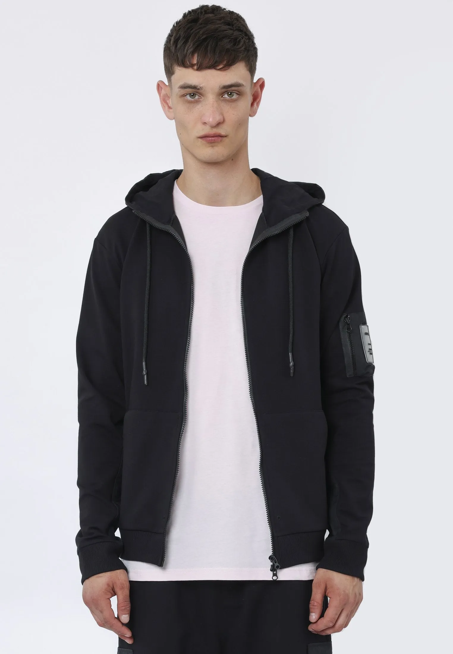 PANEL HOODIE BLACK