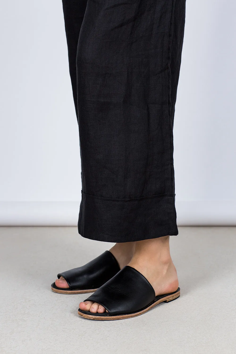 Paris Linen Pants Black