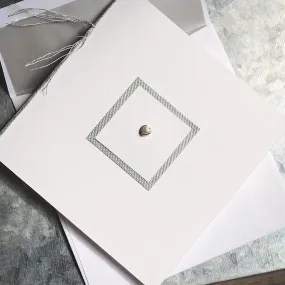 Pearl Card - Pearl Note Card - Elegant Note Card - Blank Note Card - Pearl Invitation - Pearl Announcement - Pearl Stationery