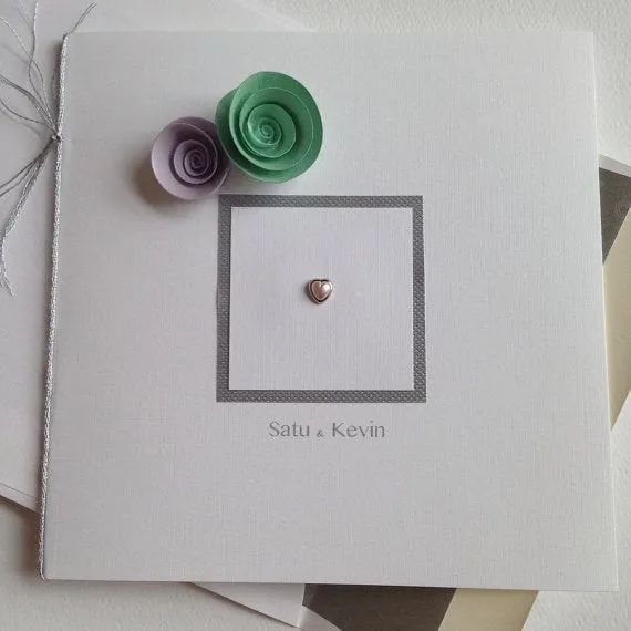 Pearl Card - Pearl Note Card - Elegant Note Card - Blank Note Card - Pearl Invitation - Pearl Announcement - Pearl Stationery