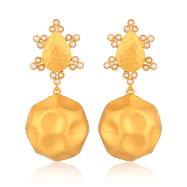 Playa del Sol Drop Earrings - Pearl