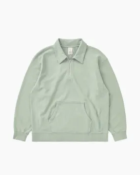 Quarter Zip Pullover Pale Green