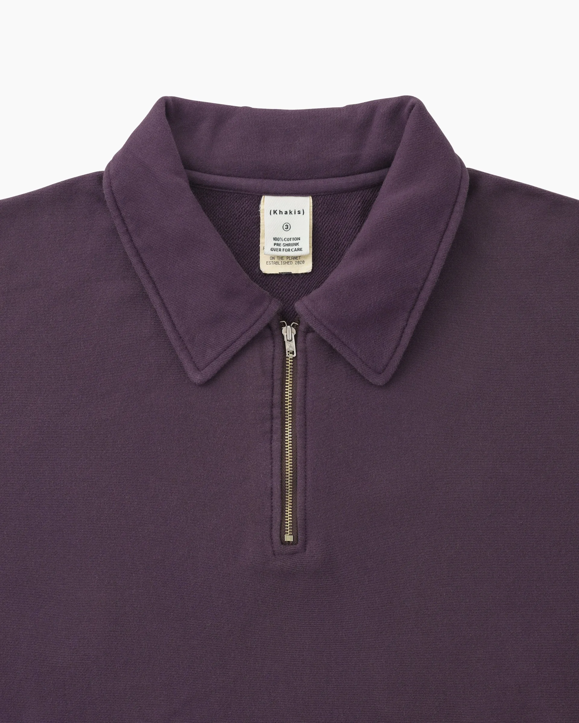 Quarter Zip Pullover Purple