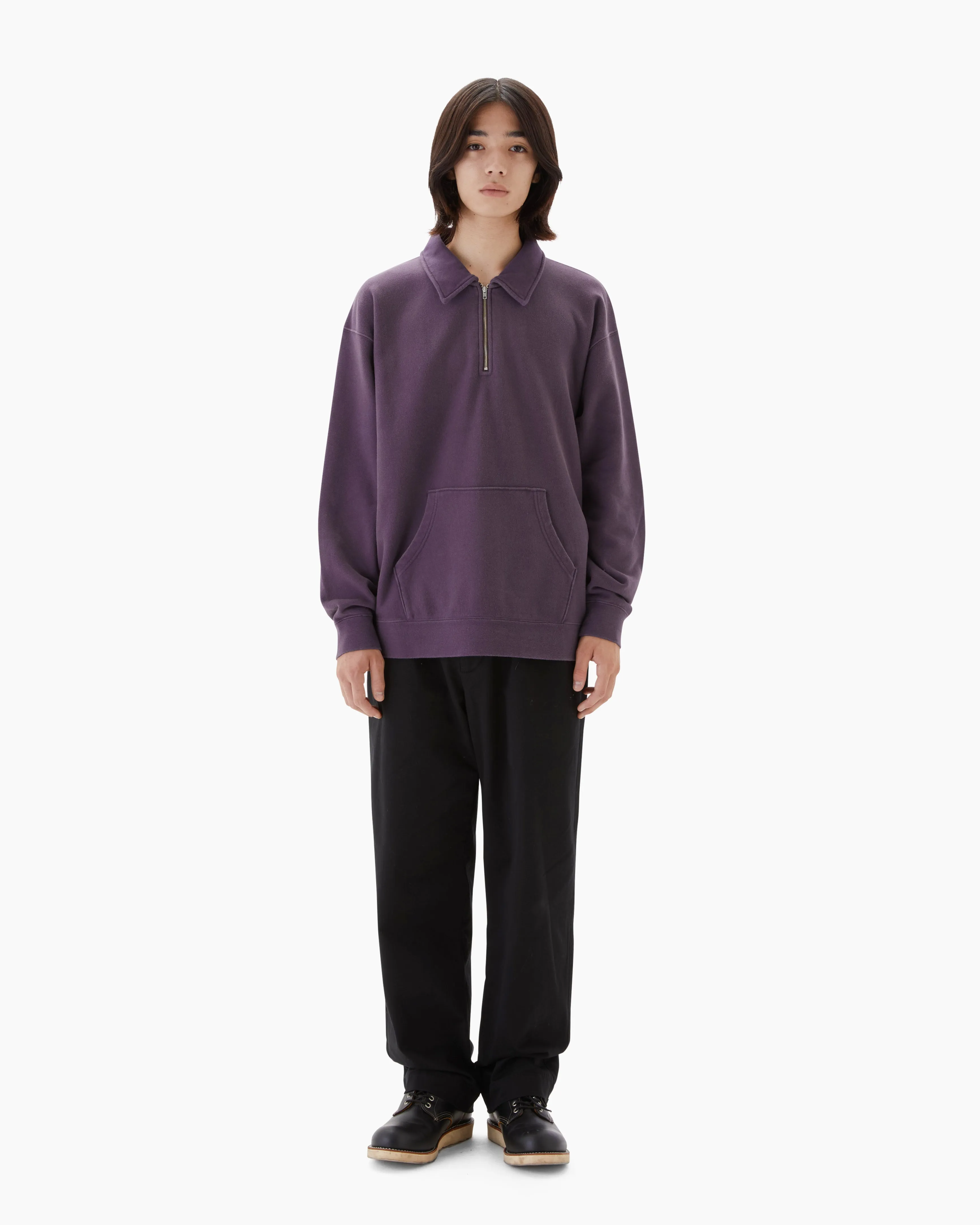 Quarter Zip Pullover Purple