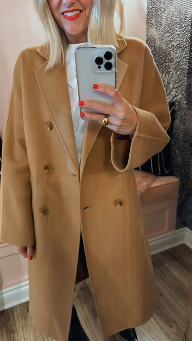 'Quinn' Cashmere Car Coat