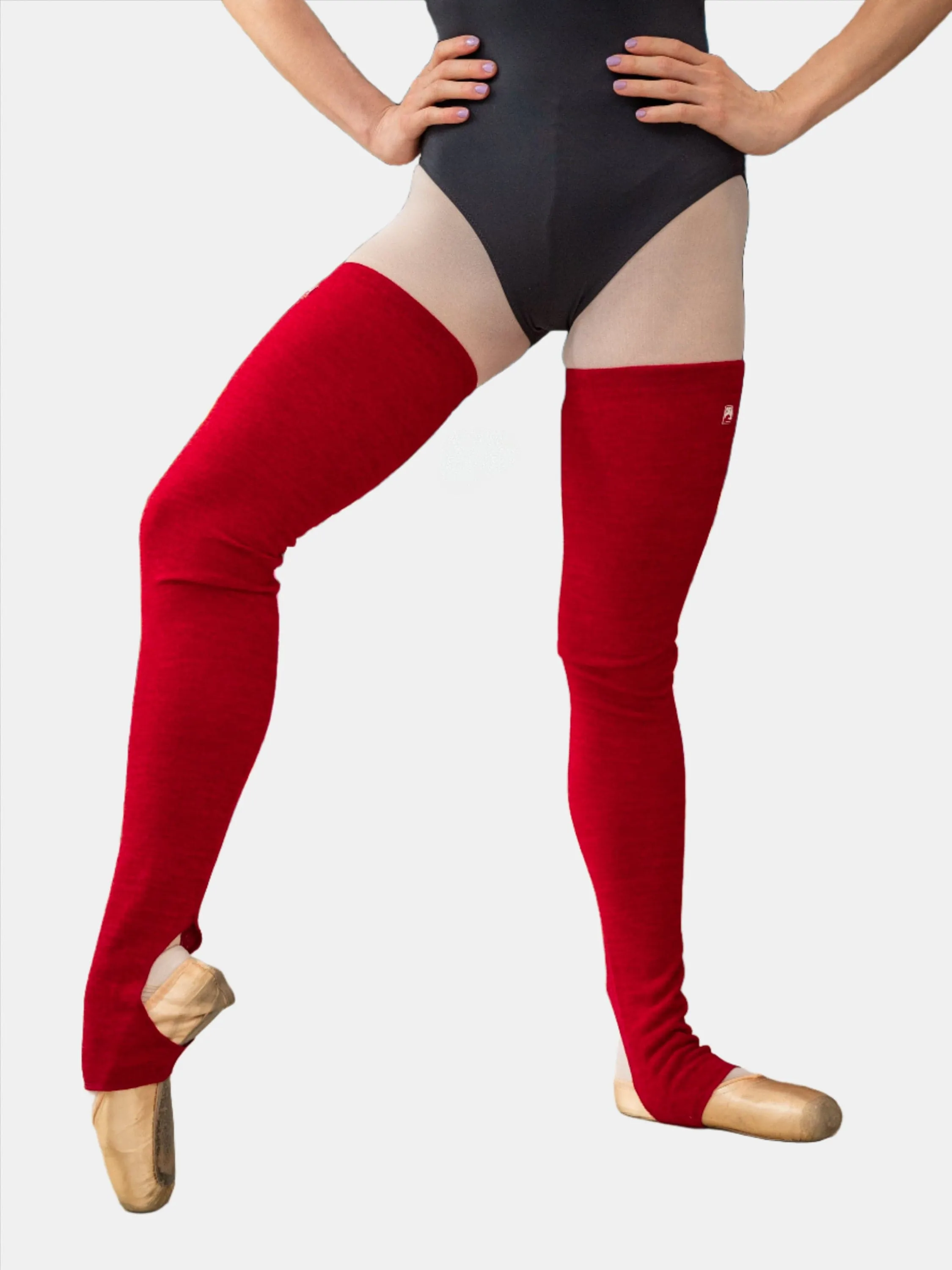 Red Long Dance Leg Warmers MP907