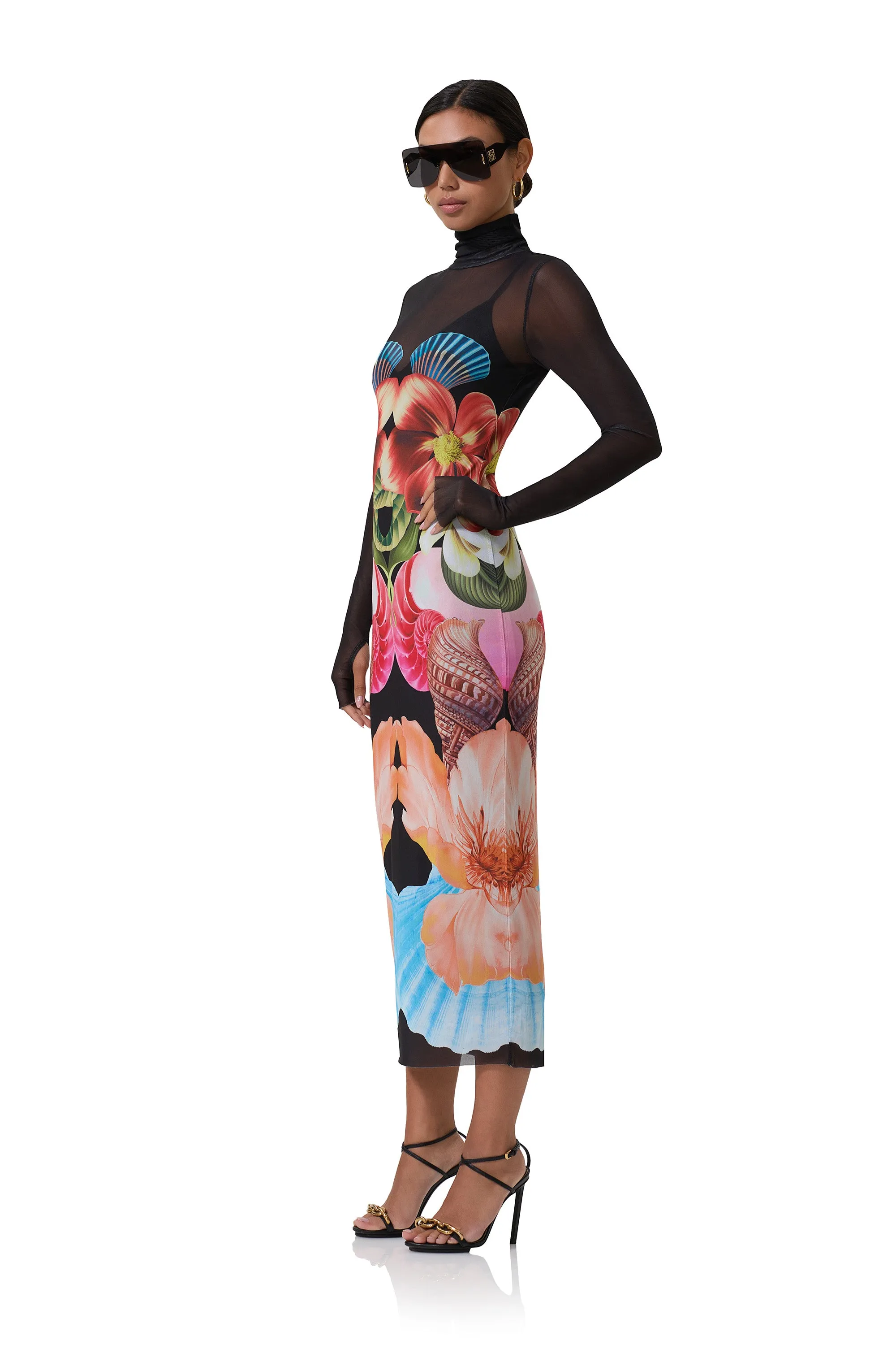 Shailene Dress - Hibiscus Shell