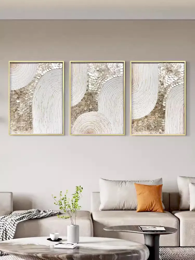 Textured Mother of Pearl Wall Art