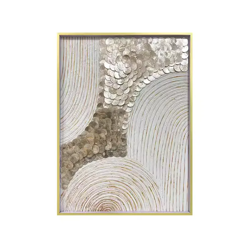 Textured Mother of Pearl Wall Art