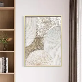 Textured Mother of Pearl Wall Art