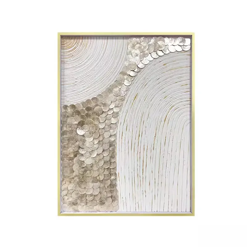 Textured Mother of Pearl Wall Art