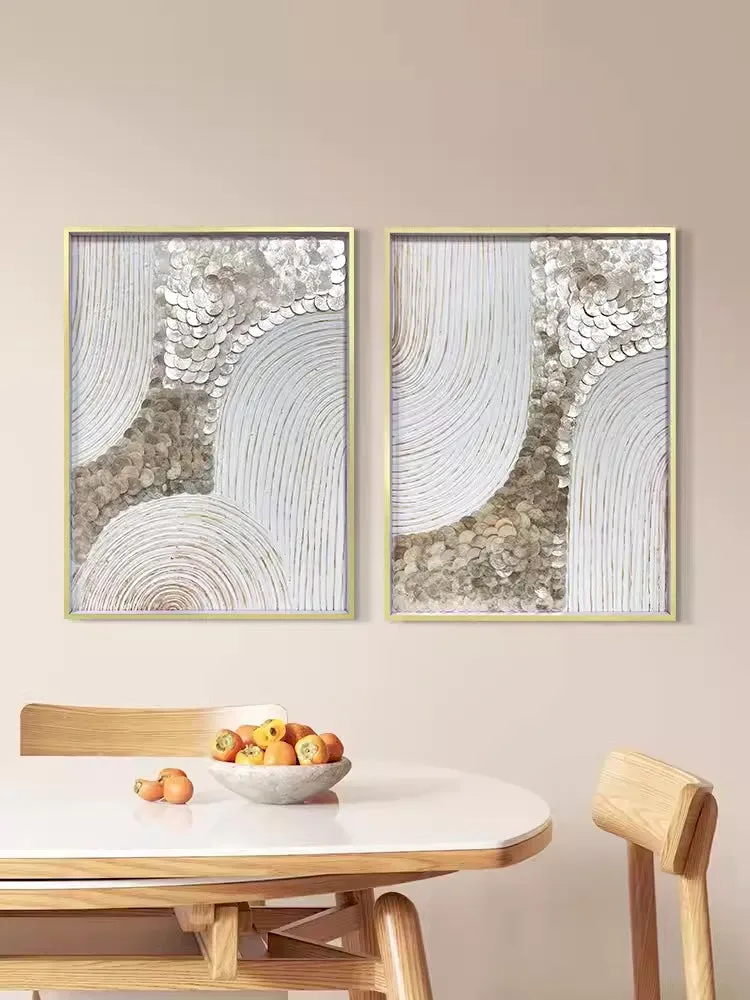 Textured Mother of Pearl Wall Art