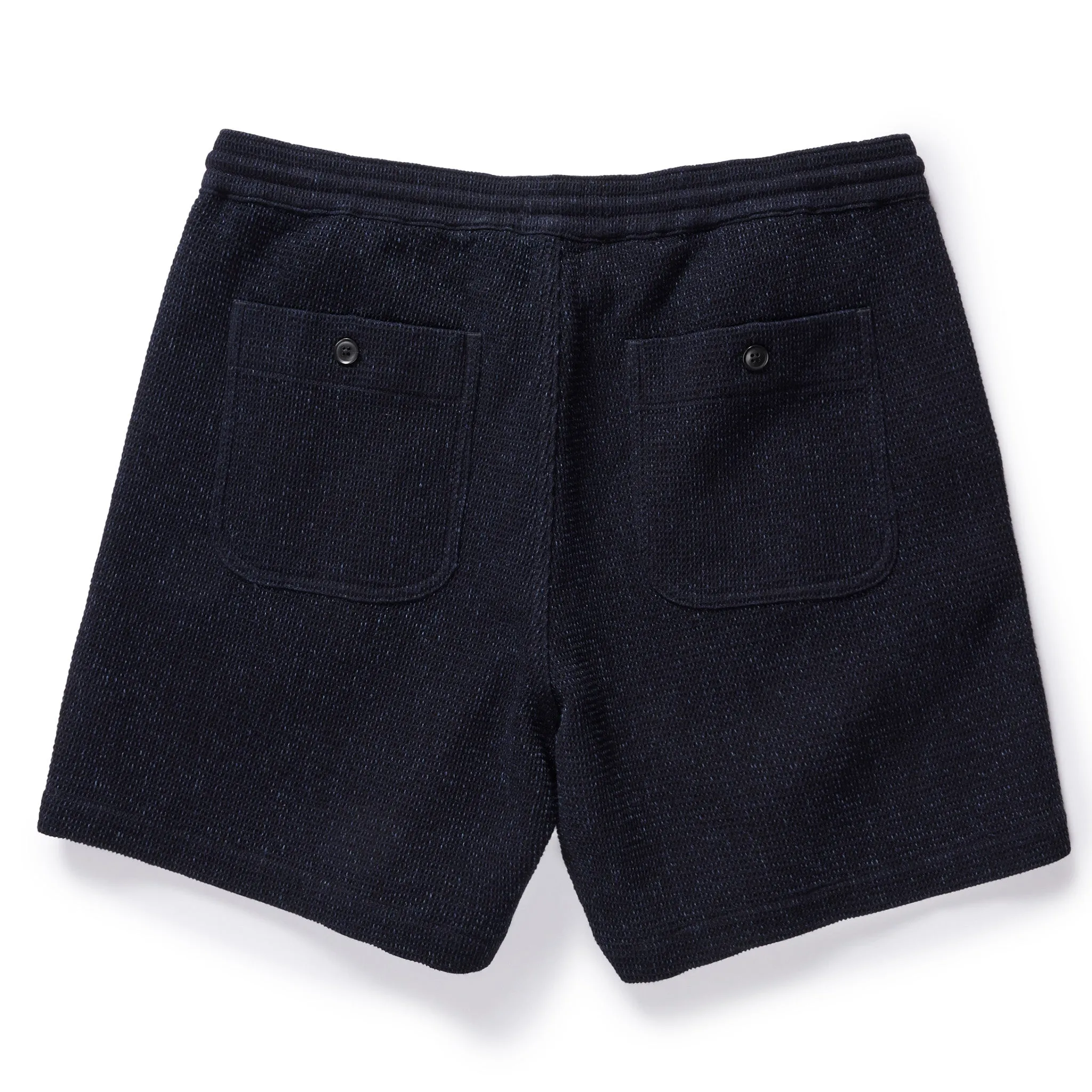 The Apres Short in Indigo Waffle