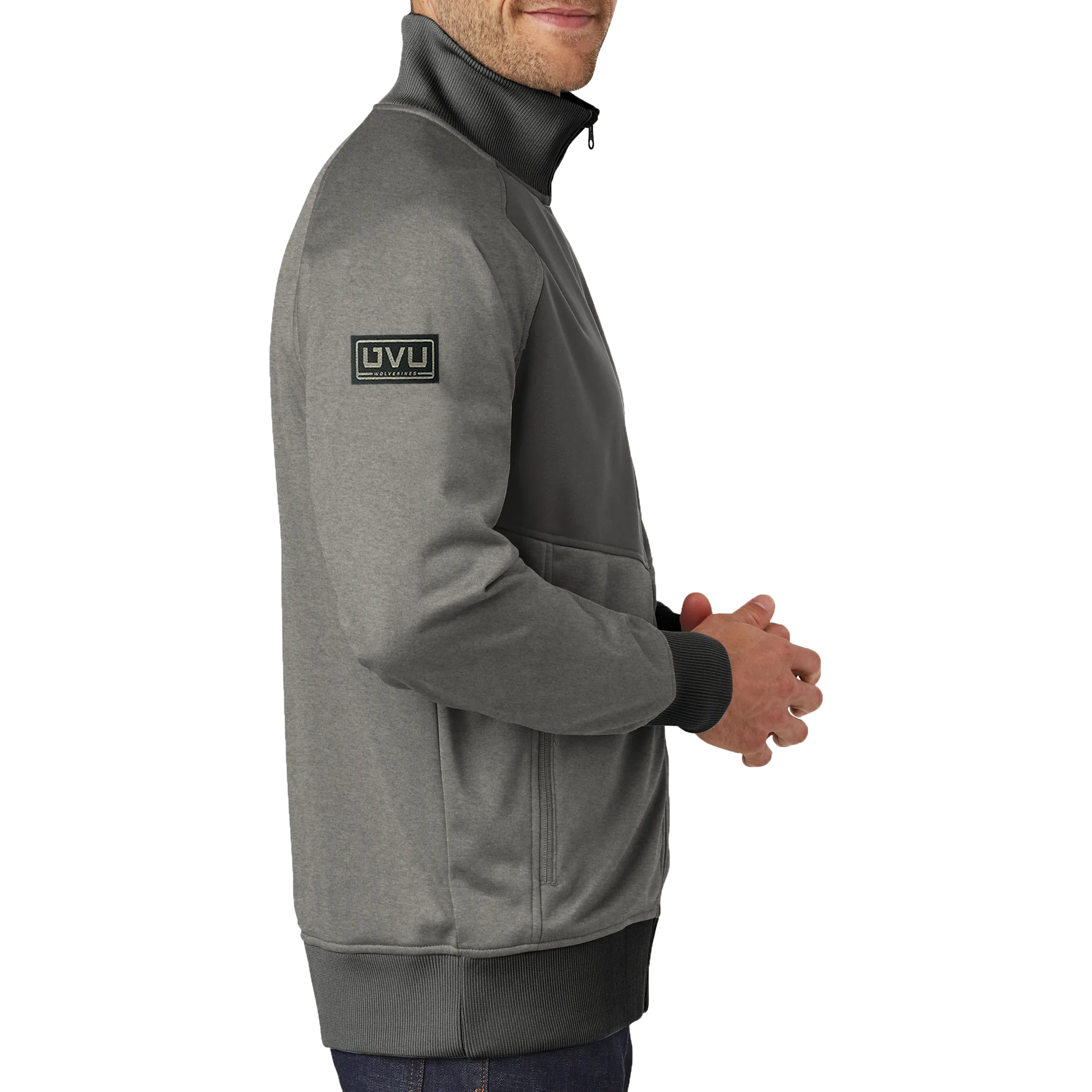 The North Face Tech Full-Zip Fleece Jacket - Pleather Mono Patch