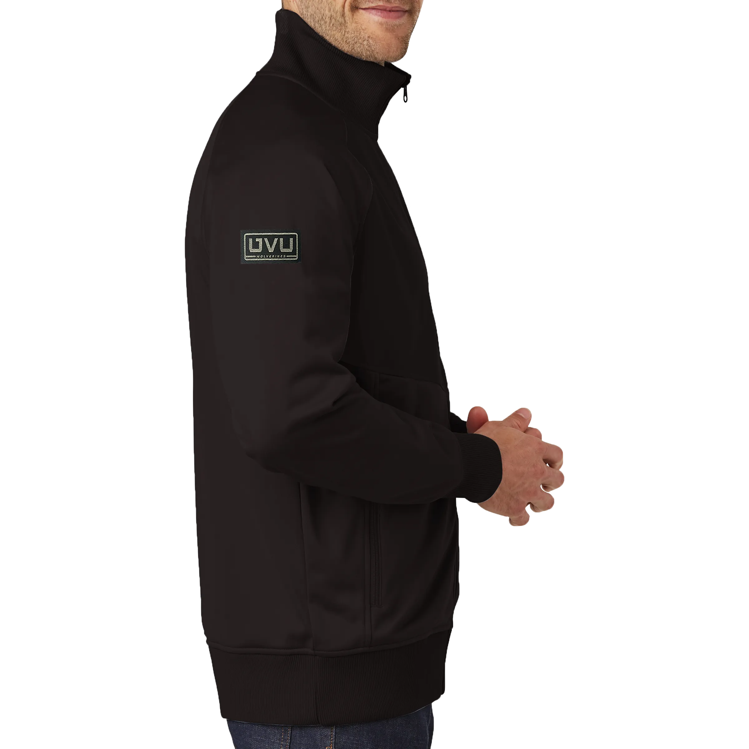 The North Face Tech Full-Zip Fleece Jacket - Pleather Mono Patch