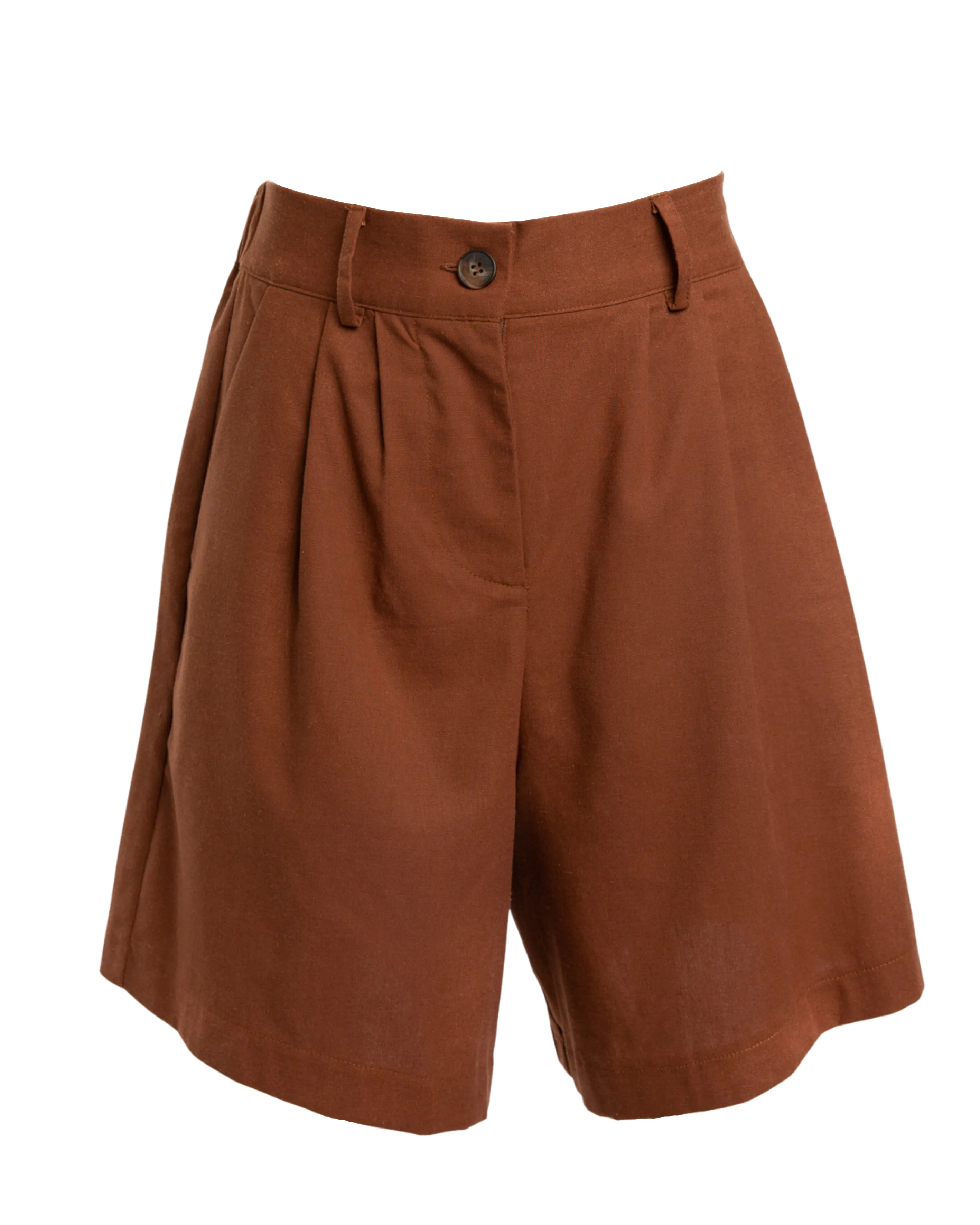 WAREHOUSE SALE | Maggie Tailored Shorts | Brown