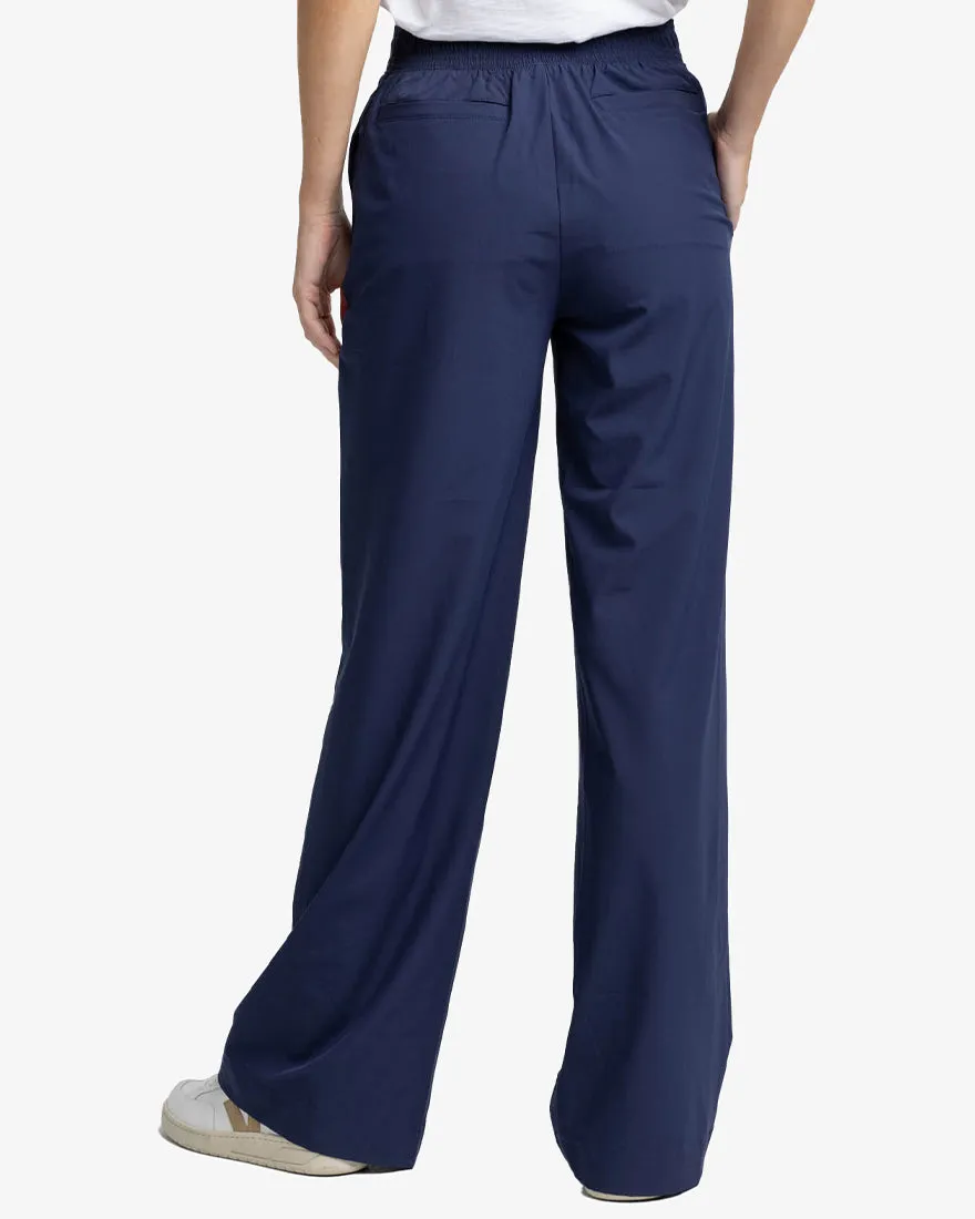 Womens Teegan Wide Leg Woven Pant