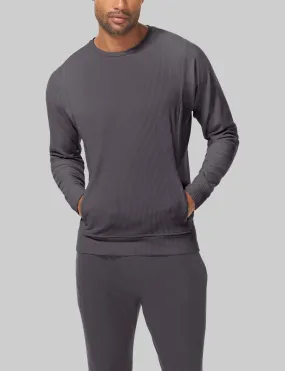 Zen Ribbed Crew Neck Sweatshirt